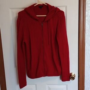 Talbots Cherry Red Knit Sweater